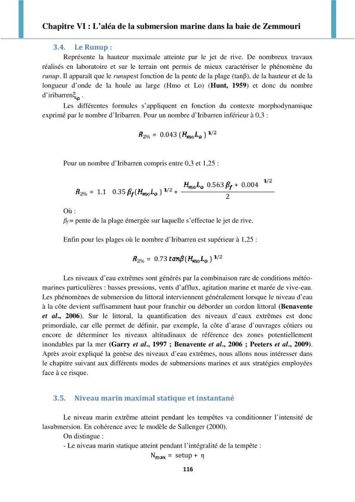 Processus mis en jeu dans l\'évolution morpho-dynamique de la baie de Zemmouri