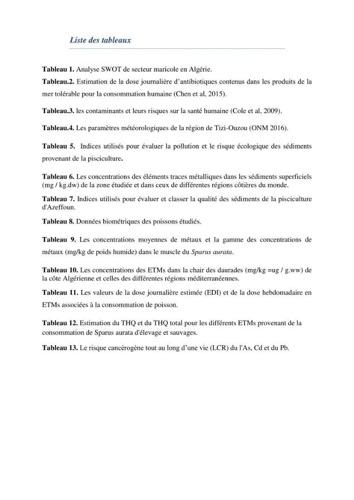 Les interactions environnement -aqaculture : interaction environnementales et optimisation des systemes de production piscicole marine
