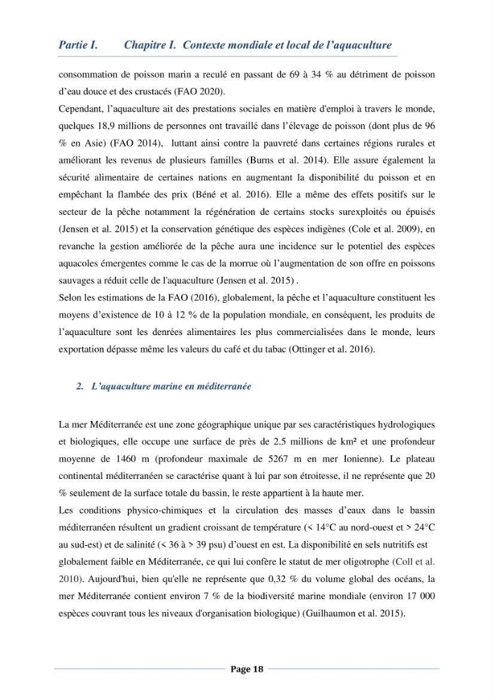 Les interactions environnement -aqaculture : interaction environnementales et optimisation des systemes de production piscicole marine
