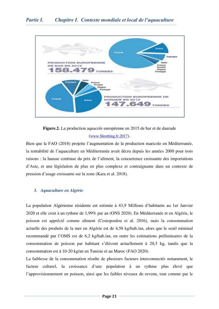 Les interactions environnement -aqaculture : interaction environnementales et optimisation des systemes de production piscicole marine