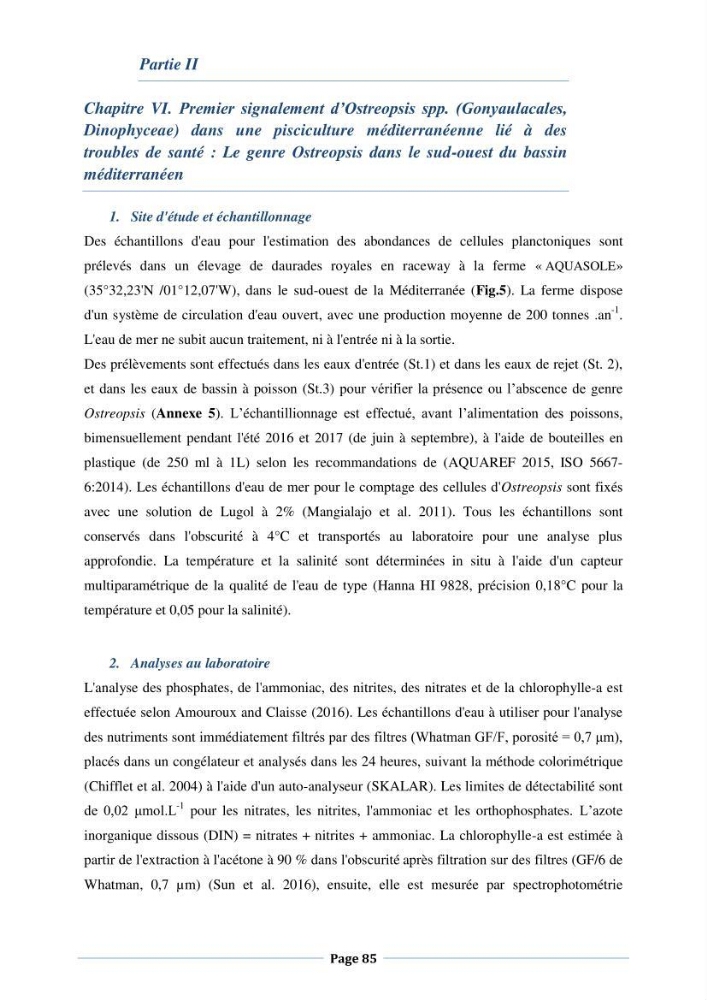 Les interactions environnement -aqaculture : interaction environnementales et optimisation des systemes de production piscicole marine