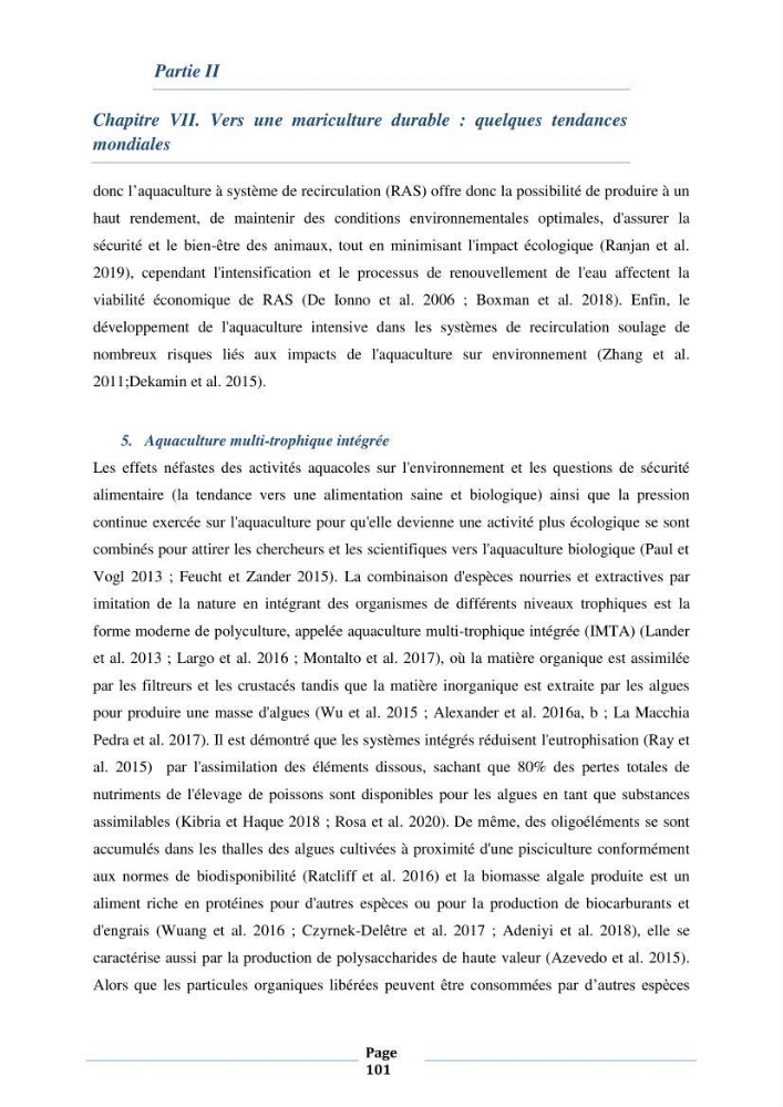 Les interactions environnement -aqaculture : interaction environnementales et optimisation des systemes de production piscicole marine