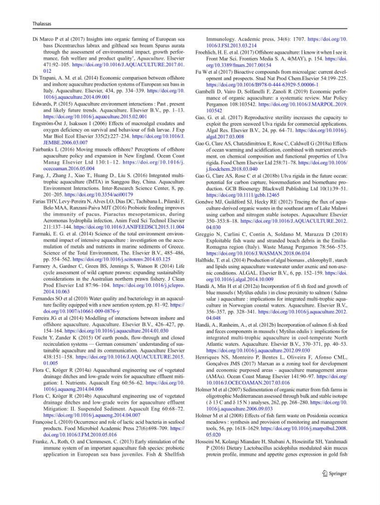 Les interactions environnement -aqaculture : interaction environnementales et optimisation des systemes de production piscicole marine