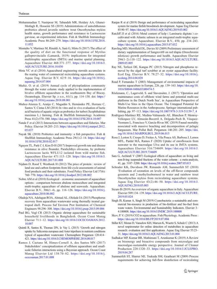 Les interactions environnement -aqaculture : interaction environnementales et optimisation des systemes de production piscicole marine