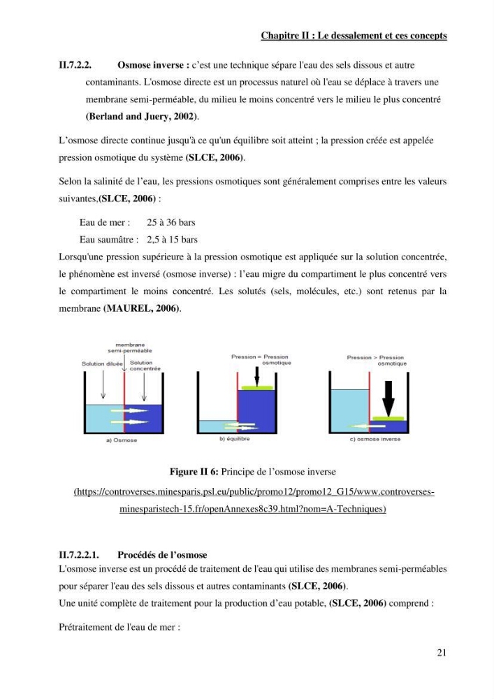 Identification des paramètres des eaux brutes et des eaux produites, et suivi des rejets de saumures issus de la station de dessalement EL MARSA