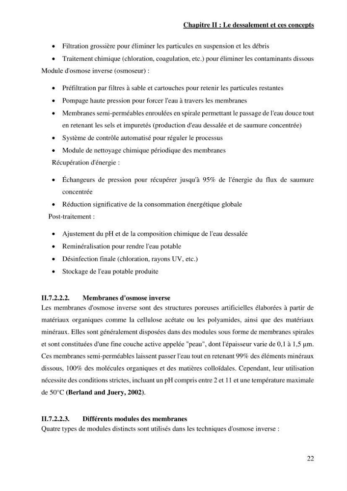 Identification des paramètres des eaux brutes et des eaux produites, et suivi des rejets de saumures issus de la station de dessalement EL MARSA