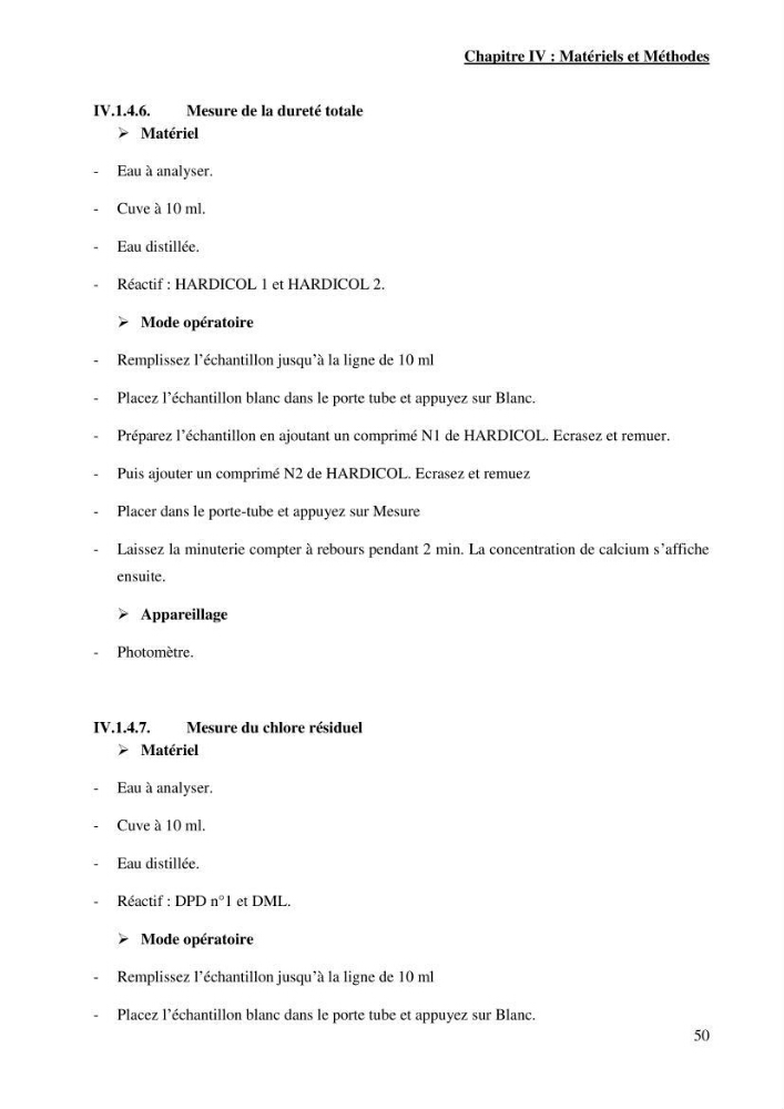 Identification des paramètres des eaux brutes et des eaux produites, et suivi des rejets de saumures issus de la station de dessalement EL MARSA