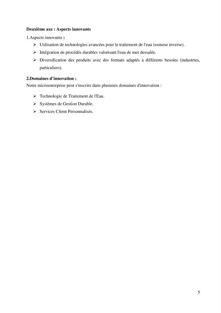 Identification des paramètres des eaux brutes et des eaux produites, et suivi des rejets de saumures issus de la station de dessalement EL MARSA