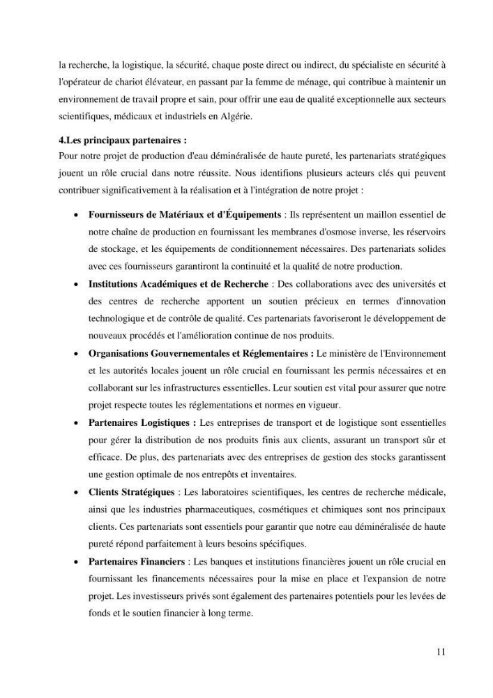 Identification des paramètres des eaux brutes et des eaux produites, et suivi des rejets de saumures issus de la station de dessalement EL MARSA