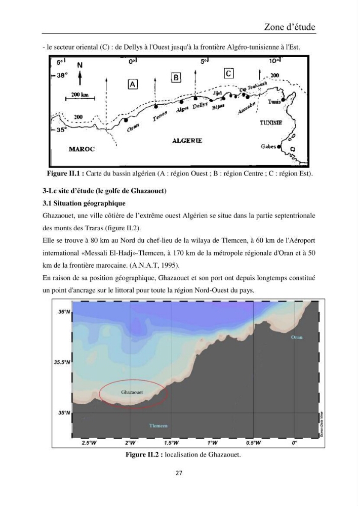 Etude de la bioaccumulation des métaux traces par trois poissons démersaux dans le golfe de Ghazaouet