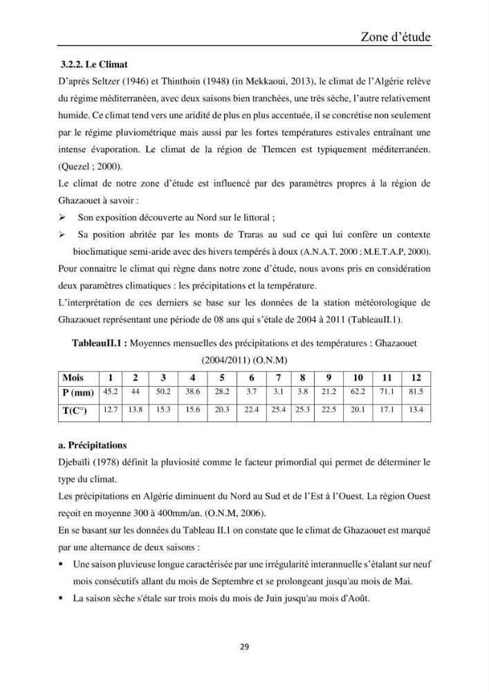 Etude de la bioaccumulation des métaux traces par trois poissons démersaux dans le golfe de Ghazaouet