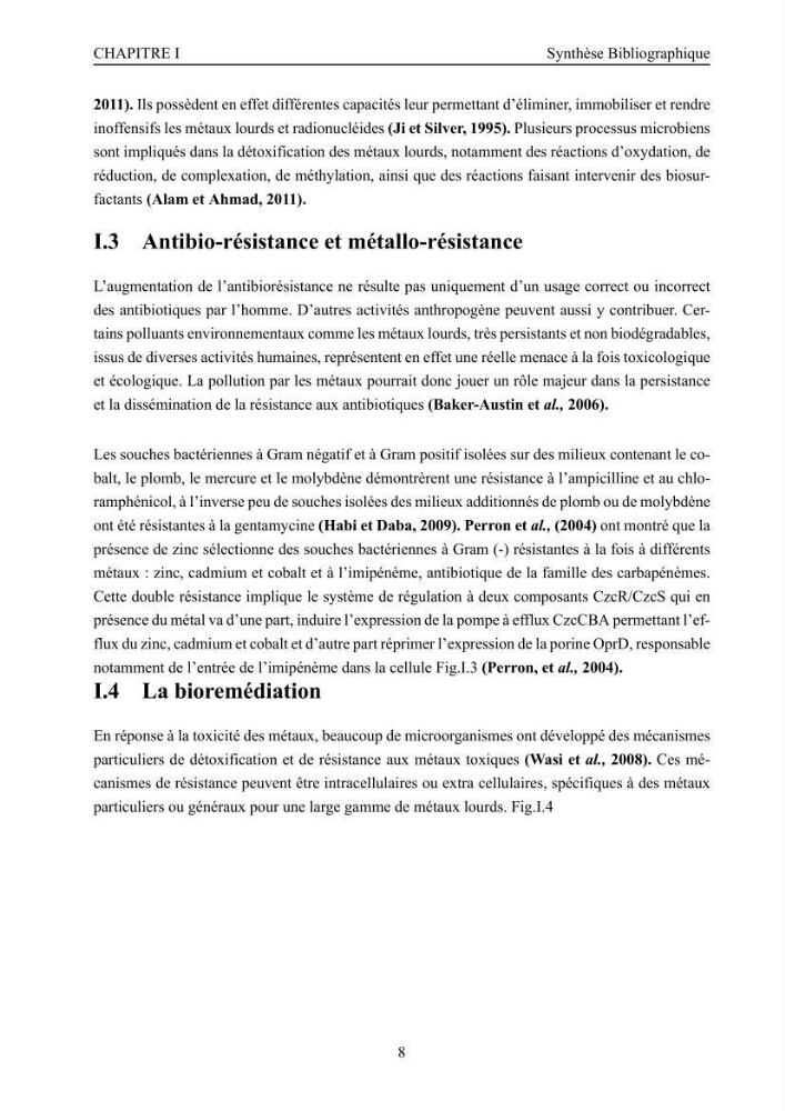 Evaluation de la résistance aux métaux lourds et du potentiel d’élimination du chrome hexavalent chez des bactéries d’origines marines Projet de mise en place d’un procédé de traitement des effluents riches en chrome.