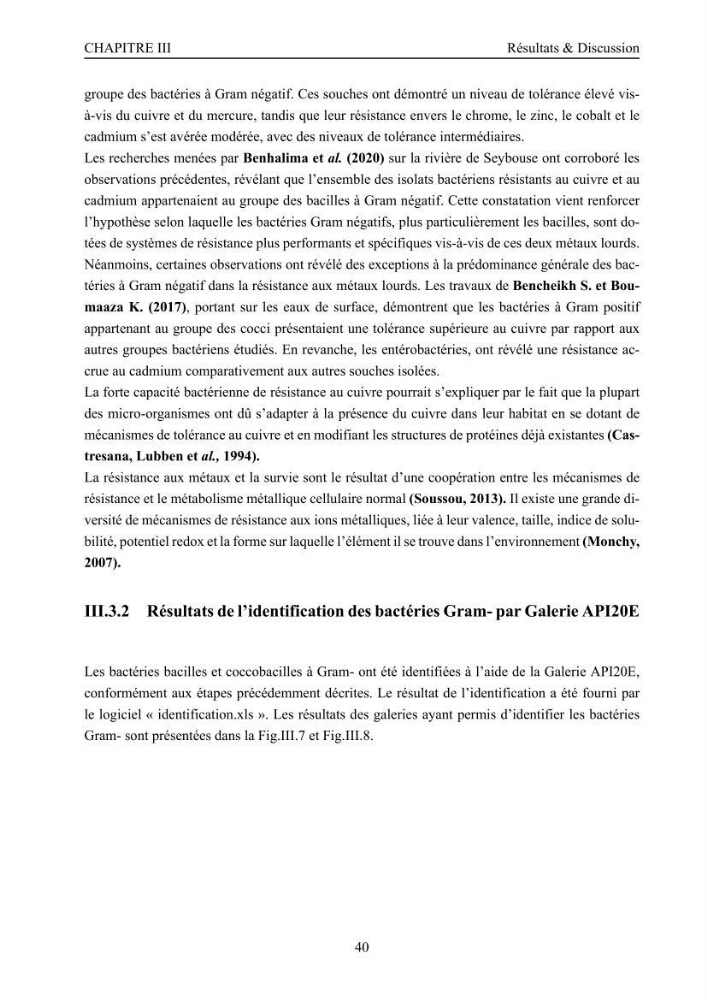 Evaluation de la résistance aux métaux lourds et du potentiel d’élimination du chrome hexavalent chez des bactéries d’origines marines Projet de mise en place d’un procédé de traitement des effluents riches en chrome.