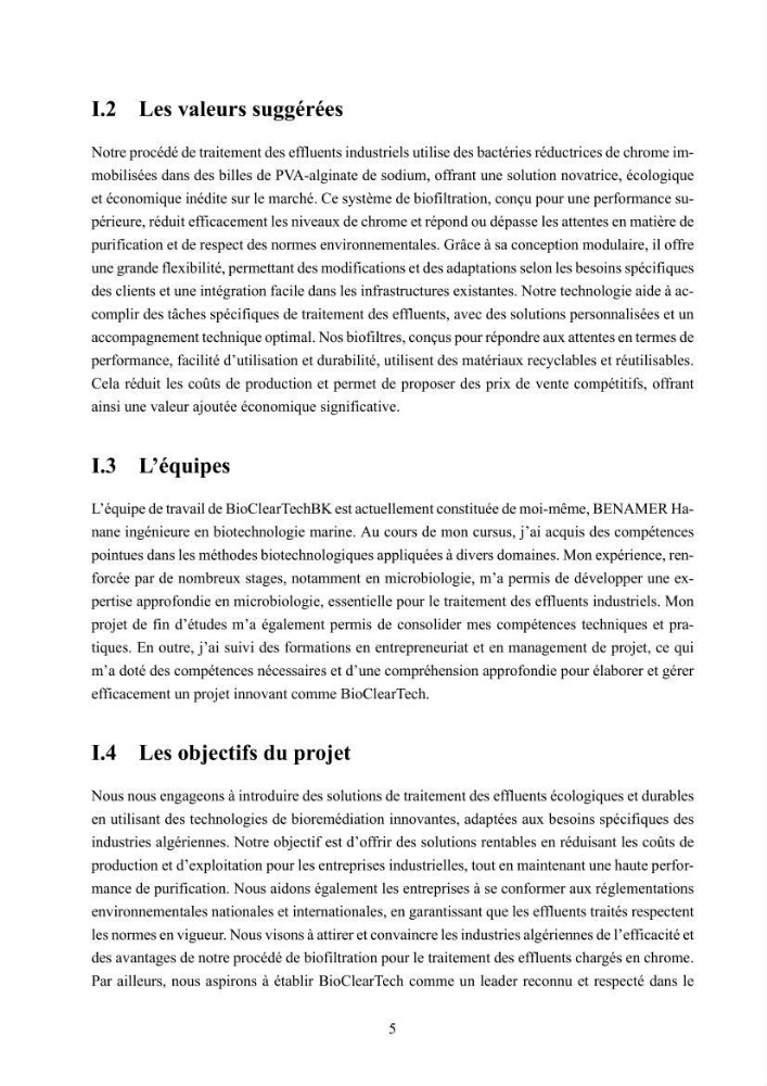 Evaluation de la résistance aux métaux lourds et du potentiel d’élimination du chrome hexavalent chez des bactéries d’origines marines Projet de mise en place d’un procédé de traitement des effluents riches en chrome.