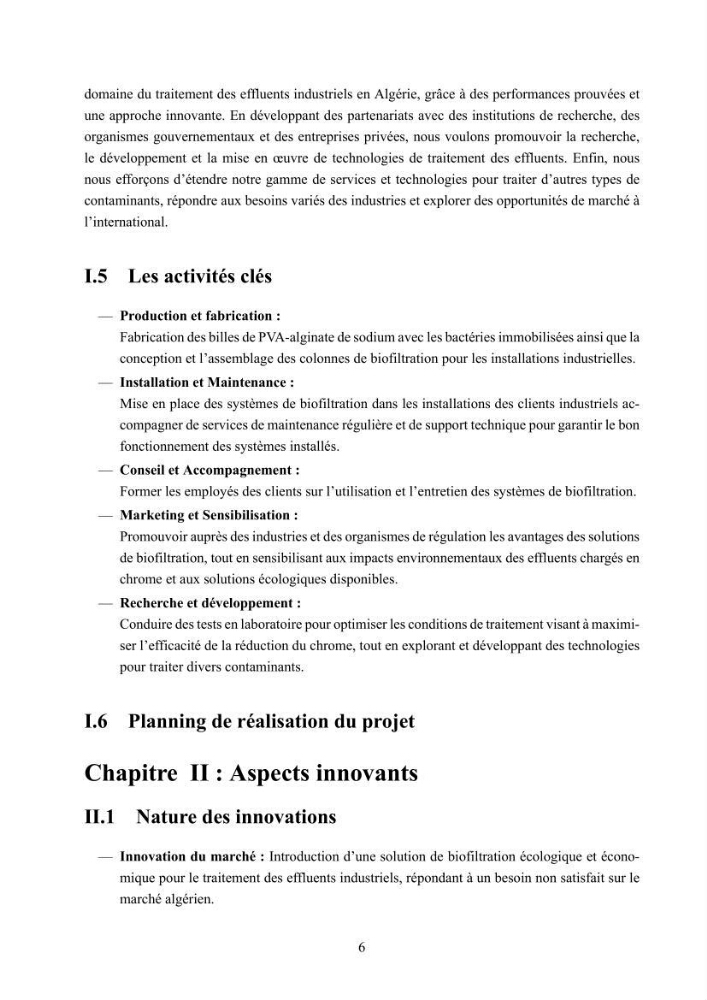 Evaluation de la résistance aux métaux lourds et du potentiel d’élimination du chrome hexavalent chez des bactéries d’origines marines Projet de mise en place d’un procédé de traitement des effluents riches en chrome.