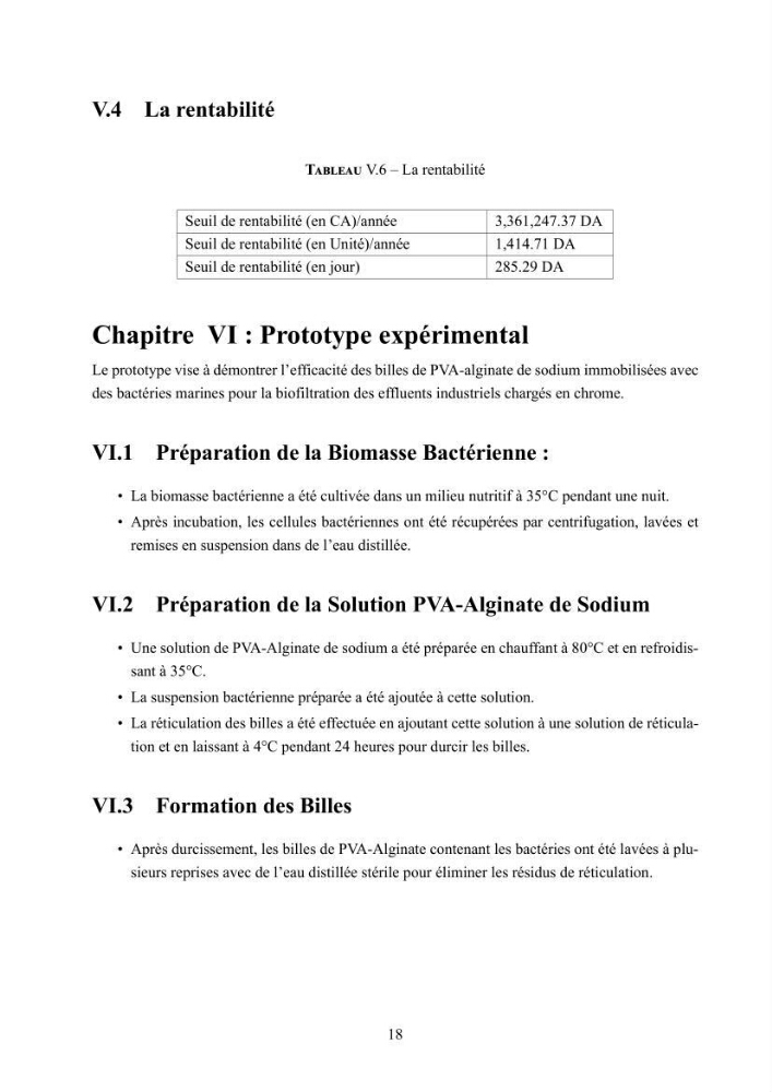 Evaluation de la résistance aux métaux lourds et du potentiel d’élimination du chrome hexavalent chez des bactéries d’origines marines Projet de mise en place d’un procédé de traitement des effluents riches en chrome.