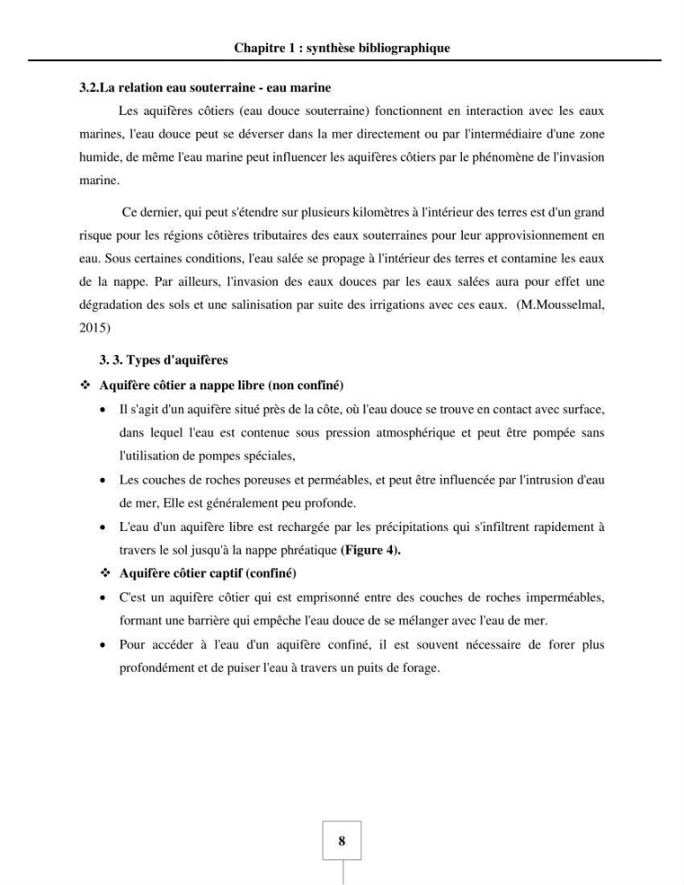 Utilisation de la géomatique pour cartographie la vulnérabilité à l\'intrusion marine: cas de l\'aquifère de sahel d\'Alger