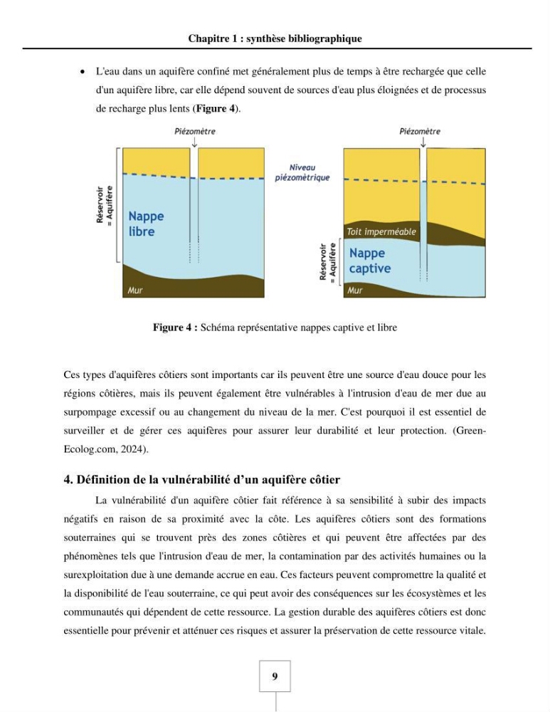 Utilisation de la géomatique pour cartographie la vulnérabilité à l\'intrusion marine: cas de l\'aquifère de sahel d\'Alger