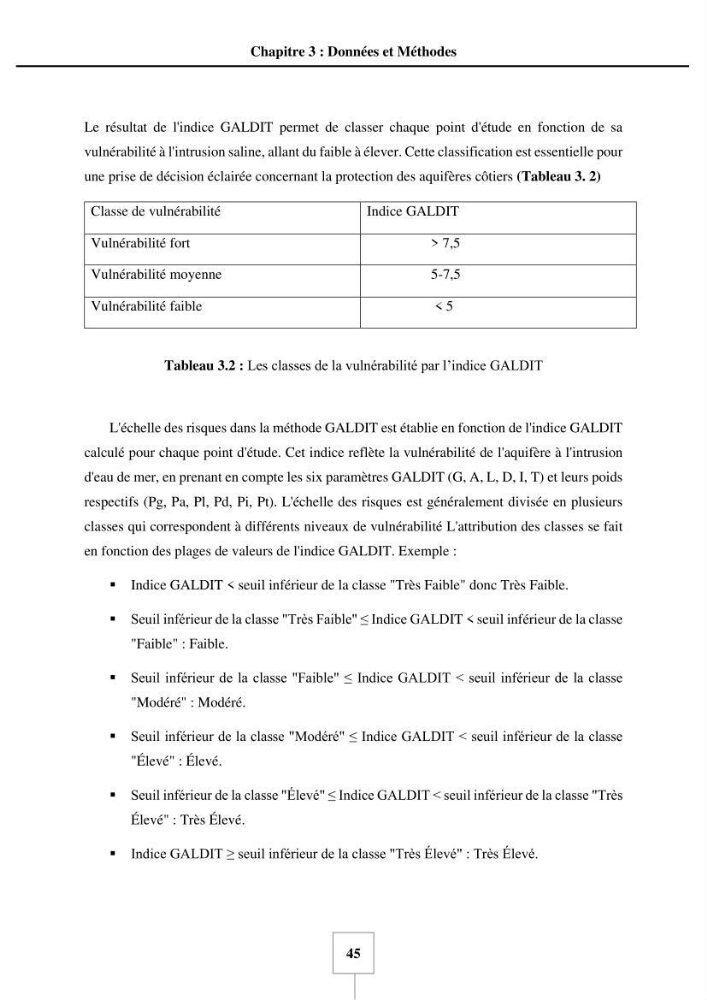 Utilisation de la géomatique pour cartographie la vulnérabilité à l\'intrusion marine: cas de l\'aquifère de sahel d\'Alger