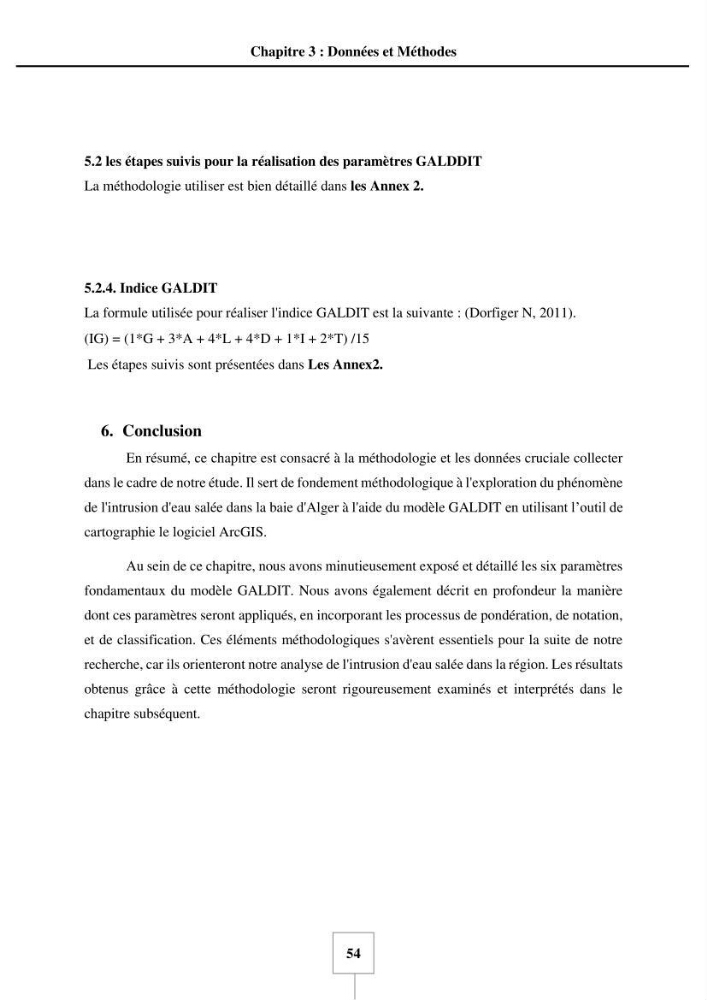 Utilisation de la géomatique pour cartographie la vulnérabilité à l\'intrusion marine: cas de l\'aquifère de sahel d\'Alger