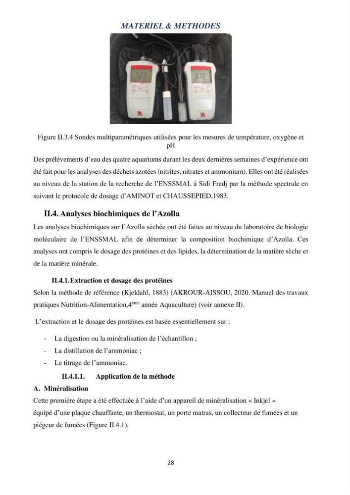 Evaluation d’une production piscicole dans un système d’alimentation associé