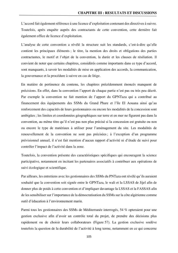 Gestion des aires marines protégées le patrimoine naturel marin côtier du Parc National de Taza dans la Wilaya de Jijel