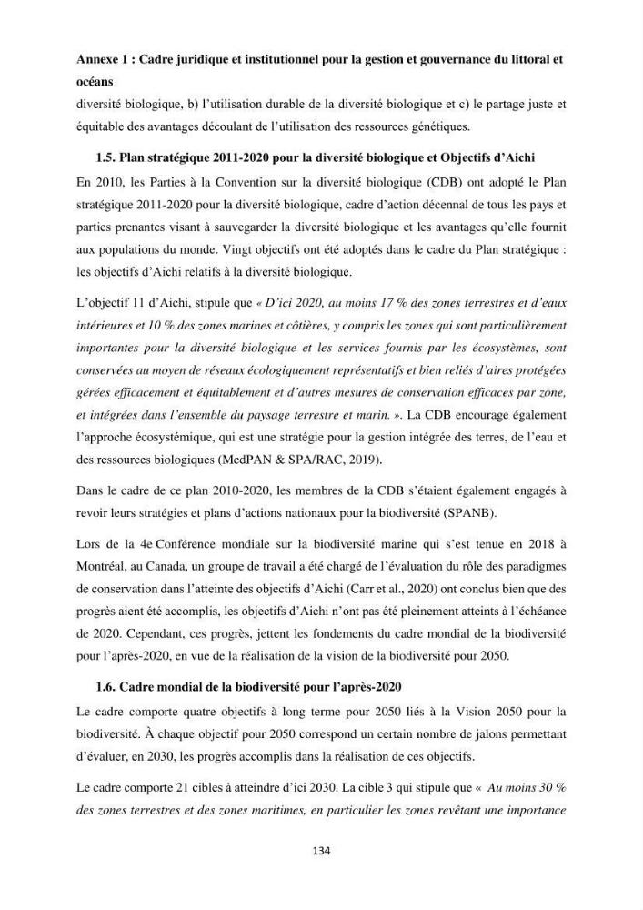 Gestion des aires marines protégées le patrimoine naturel marin côtier du Parc National de Taza dans la Wilaya de Jijel