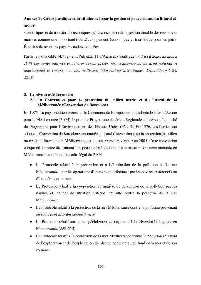Gestion des aires marines protégées le patrimoine naturel marin côtier du Parc National de Taza dans la Wilaya de Jijel