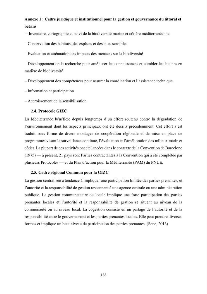 Gestion des aires marines protégées le patrimoine naturel marin côtier du Parc National de Taza dans la Wilaya de Jijel