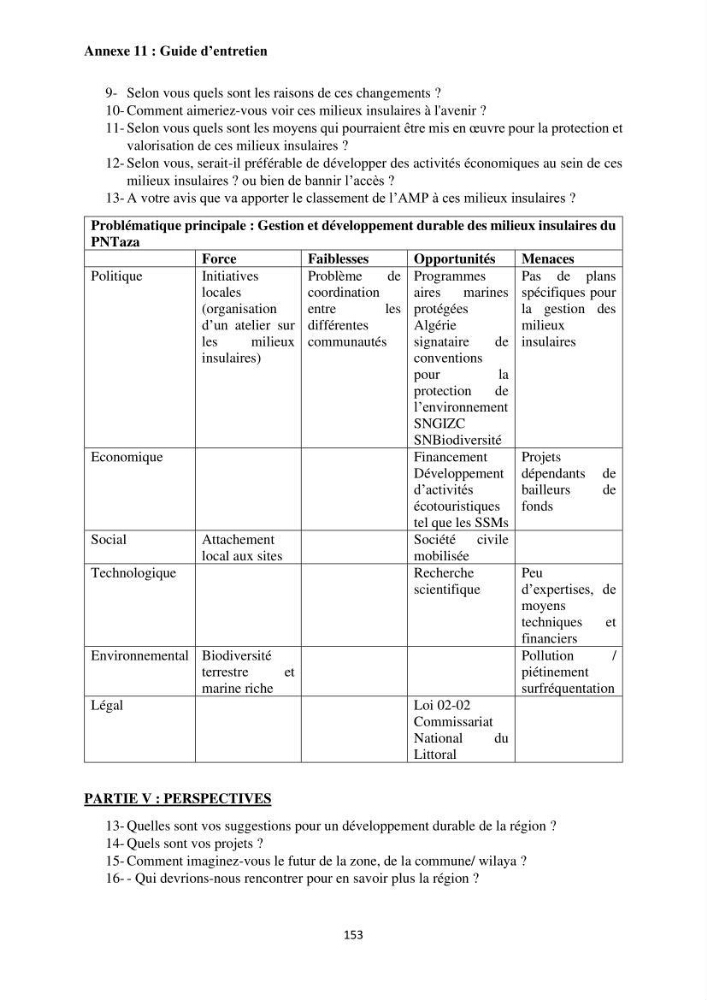 Gestion des aires marines protégées le patrimoine naturel marin côtier du Parc National de Taza dans la Wilaya de Jijel