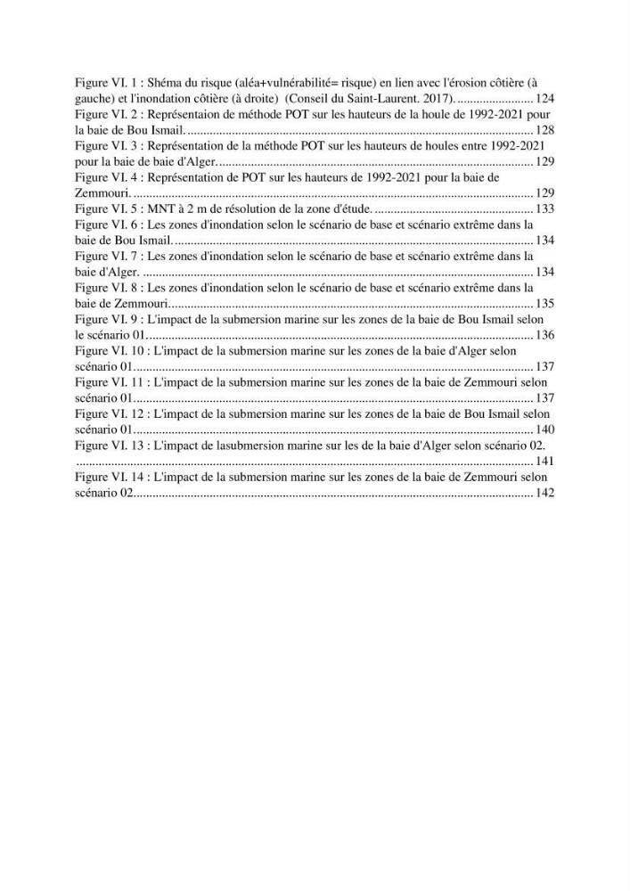 Modelisation de la cinématique du trait de côte,dynamique sédimentaire et évaluation des zones à risque de la côte algéroise