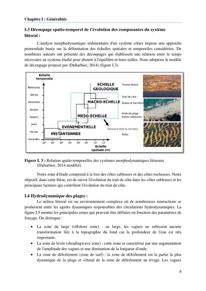 Modelisation de la cinématique du trait de côte,dynamique sédimentaire et évaluation des zones à risque de la côte algéroise