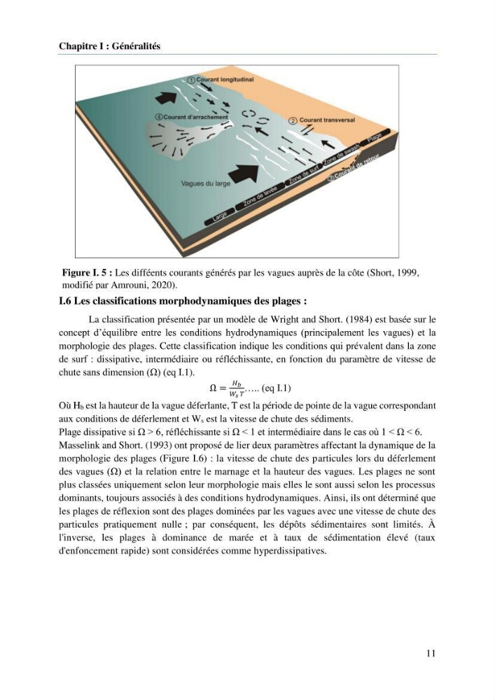 Modelisation de la cinématique du trait de côte,dynamique sédimentaire et évaluation des zones à risque de la côte algéroise