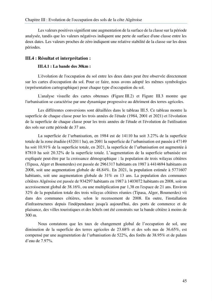 Modelisation de la cinématique du trait de côte,dynamique sédimentaire et évaluation des zones à risque de la côte algéroise