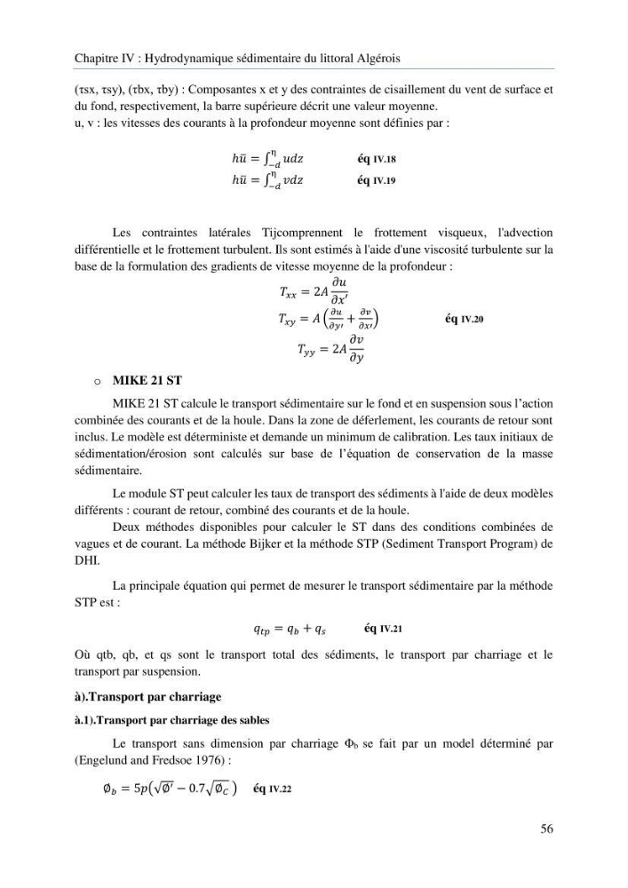 Modelisation de la cinématique du trait de côte,dynamique sédimentaire et évaluation des zones à risque de la côte algéroise