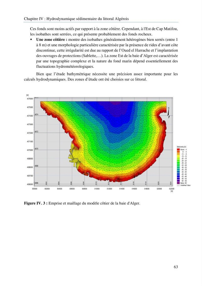 Modelisation de la cinématique du trait de côte,dynamique sédimentaire et évaluation des zones à risque de la côte algéroise