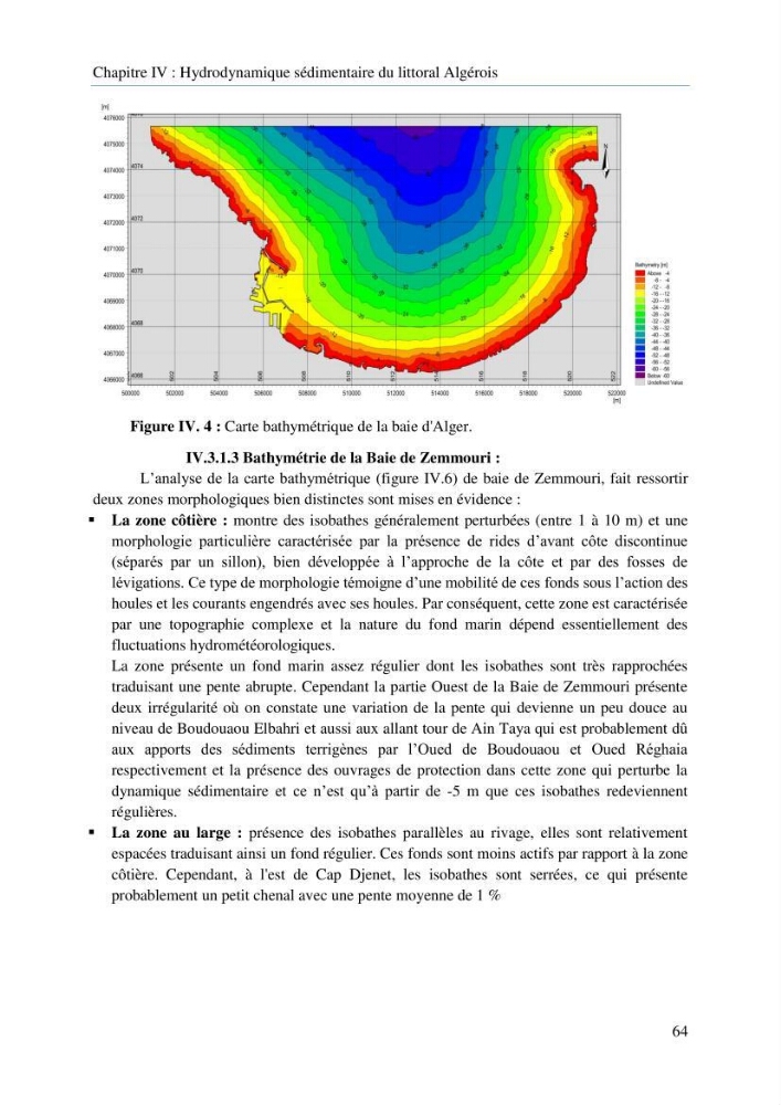 Modelisation de la cinématique du trait de côte,dynamique sédimentaire et évaluation des zones à risque de la côte algéroise
