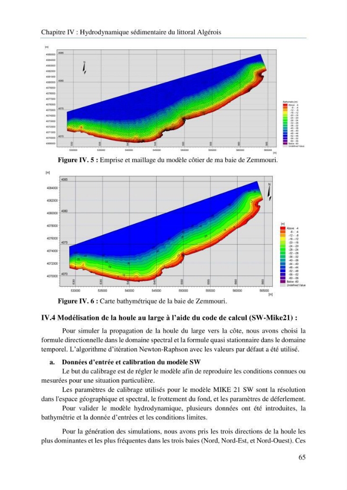 Modelisation de la cinématique du trait de côte,dynamique sédimentaire et évaluation des zones à risque de la côte algéroise