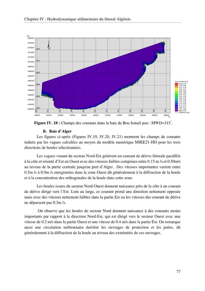 Modelisation de la cinématique du trait de côte,dynamique sédimentaire et évaluation des zones à risque de la côte algéroise