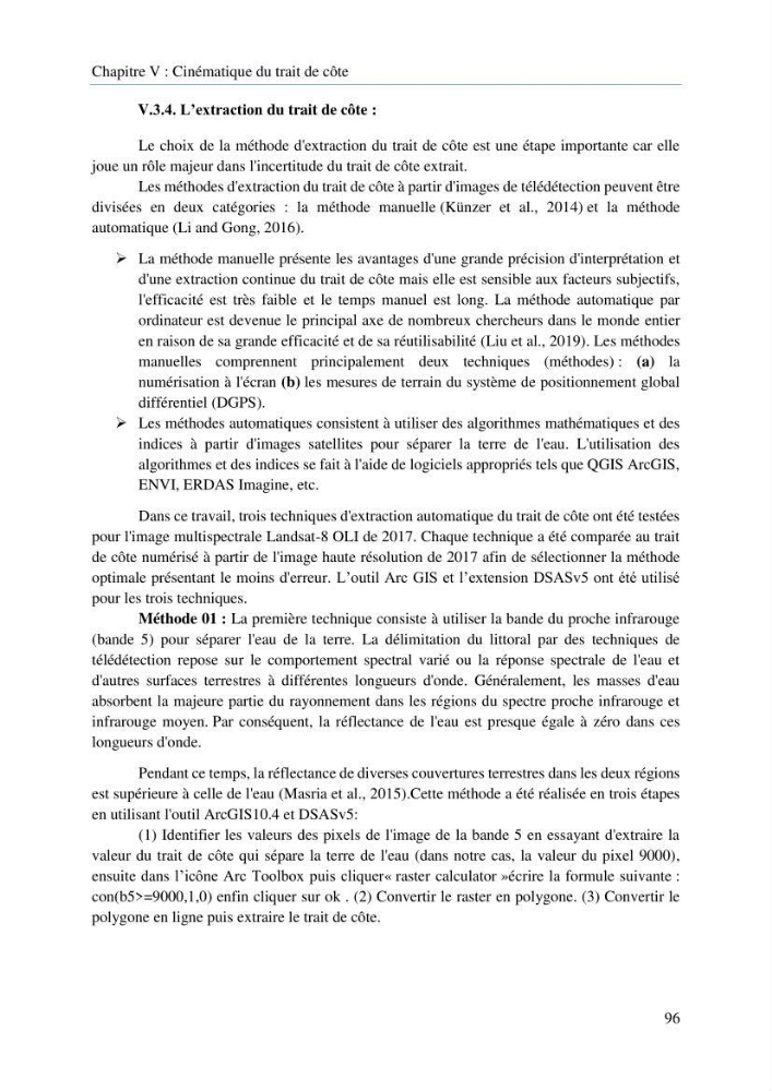 Modelisation de la cinématique du trait de côte,dynamique sédimentaire et évaluation des zones à risque de la côte algéroise