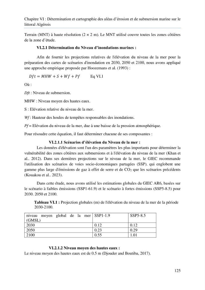 Modelisation de la cinématique du trait de côte,dynamique sédimentaire et évaluation des zones à risque de la côte algéroise