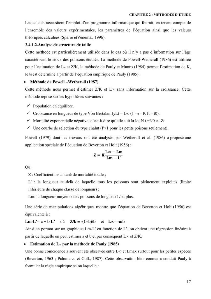 Contribution à l’étude de la croissance et de l’exploitation de l’espèce « Mullus barbatus» dans la baie de Jijel.