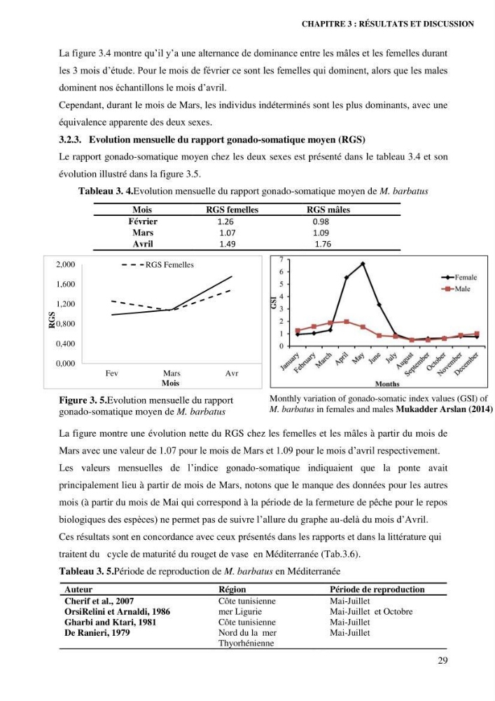 Contribution à l’étude de la croissance et de l’exploitation de l’espèce « Mullus barbatus» dans la baie de Jijel.