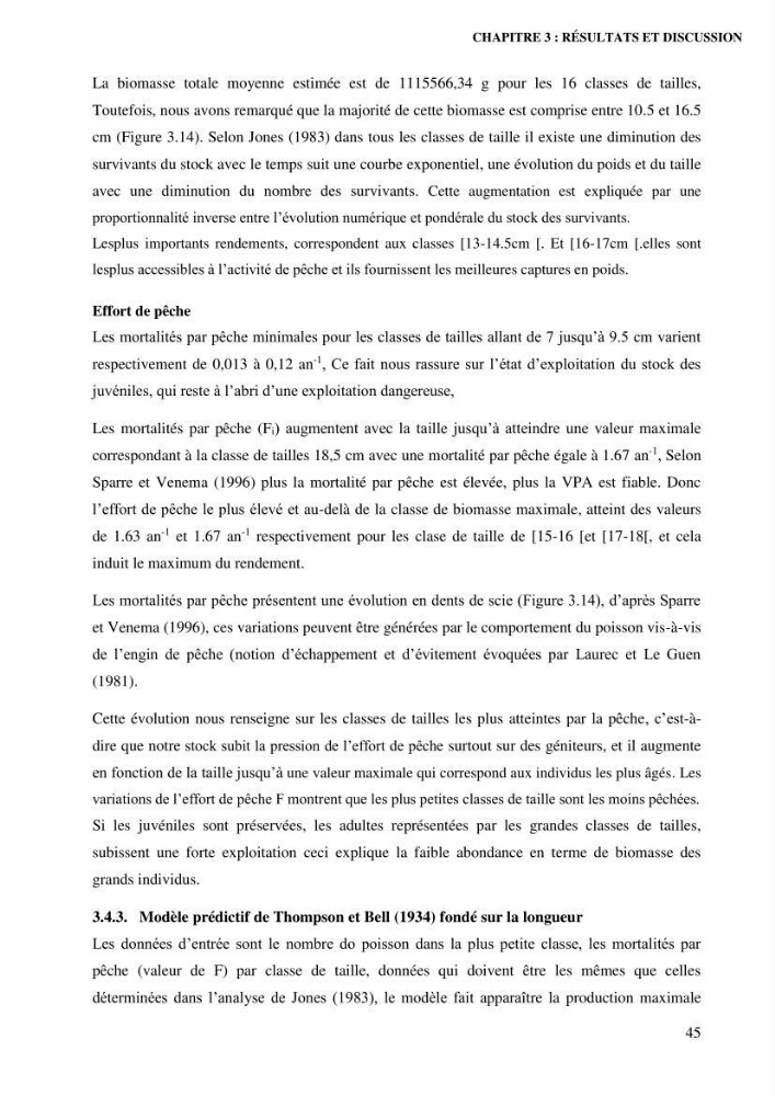 Contribution à l’étude de la croissance et de l’exploitation de l’espèce « Mullus barbatus» dans la baie de Jijel.