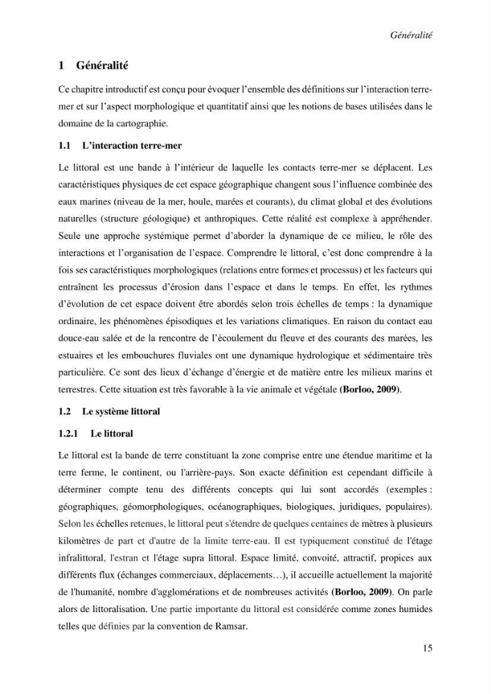 Variabilité morphologique des embouchures des grands oueds de la côte algérienne
