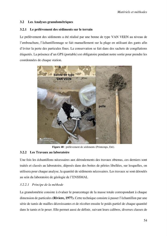 Variabilité morphologique des embouchures des grands oueds de la côte algérienne
