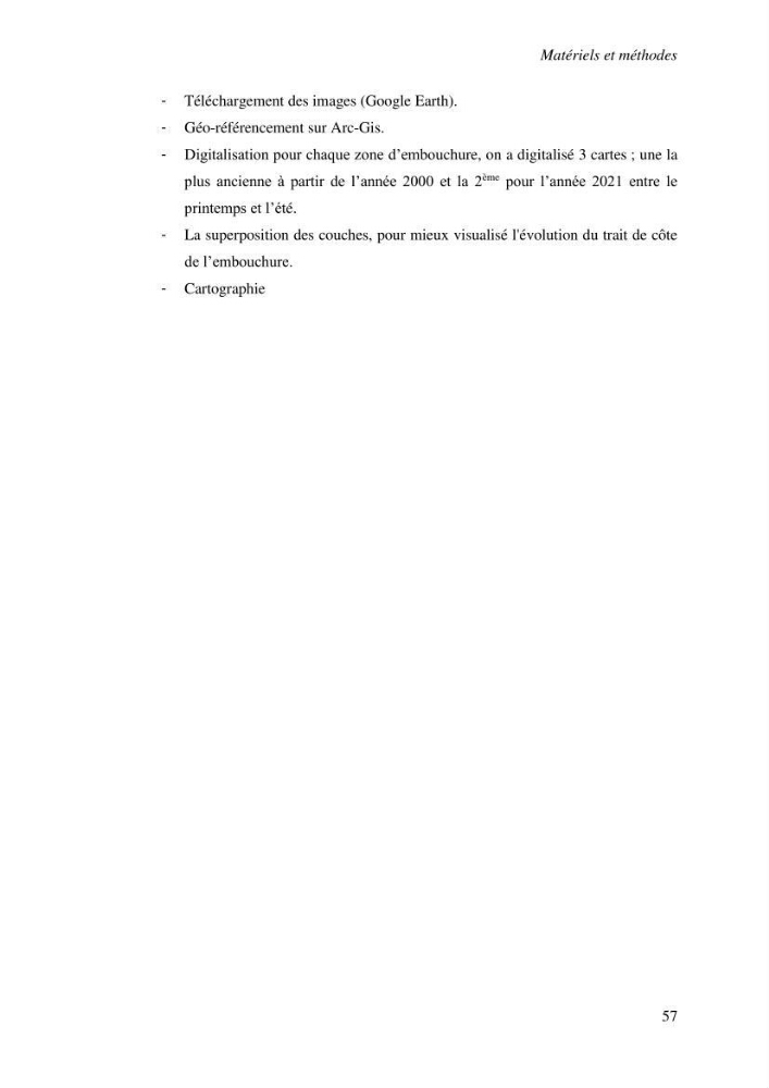 Variabilité morphologique des embouchures des grands oueds de la côte algérienne