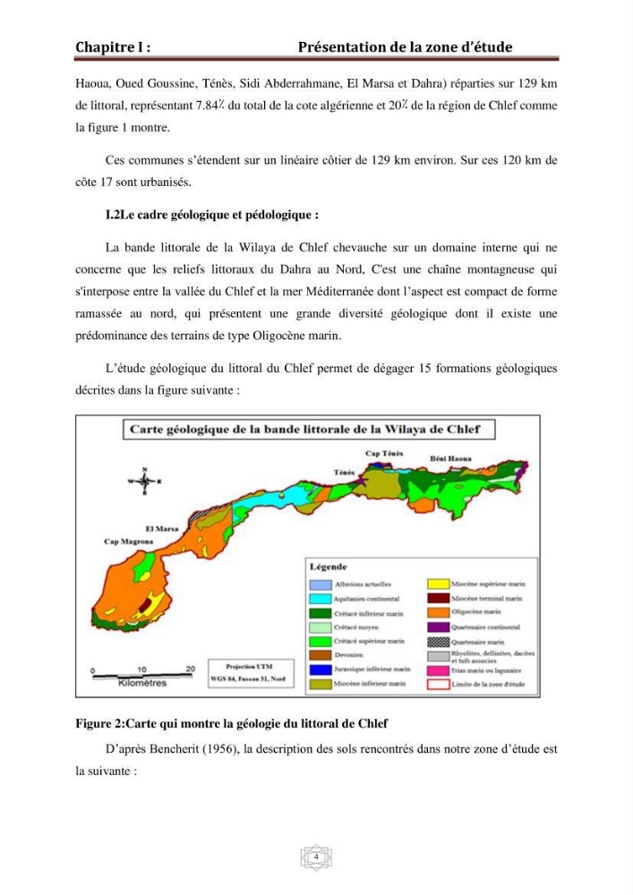 Evaluation de la vulnérabilité du littorale de la wilaya de Chlef face aux géo risque côtier