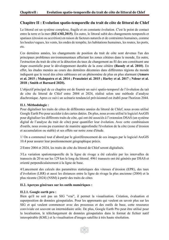 Evaluation de la vulnérabilité du littorale de la wilaya de Chlef face aux géo risque côtier