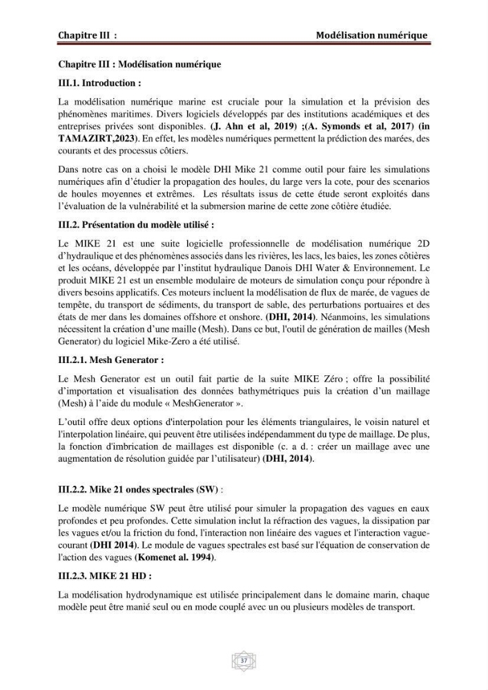 Evaluation de la vulnérabilité du littorale de la wilaya de Chlef face aux géo risque côtier